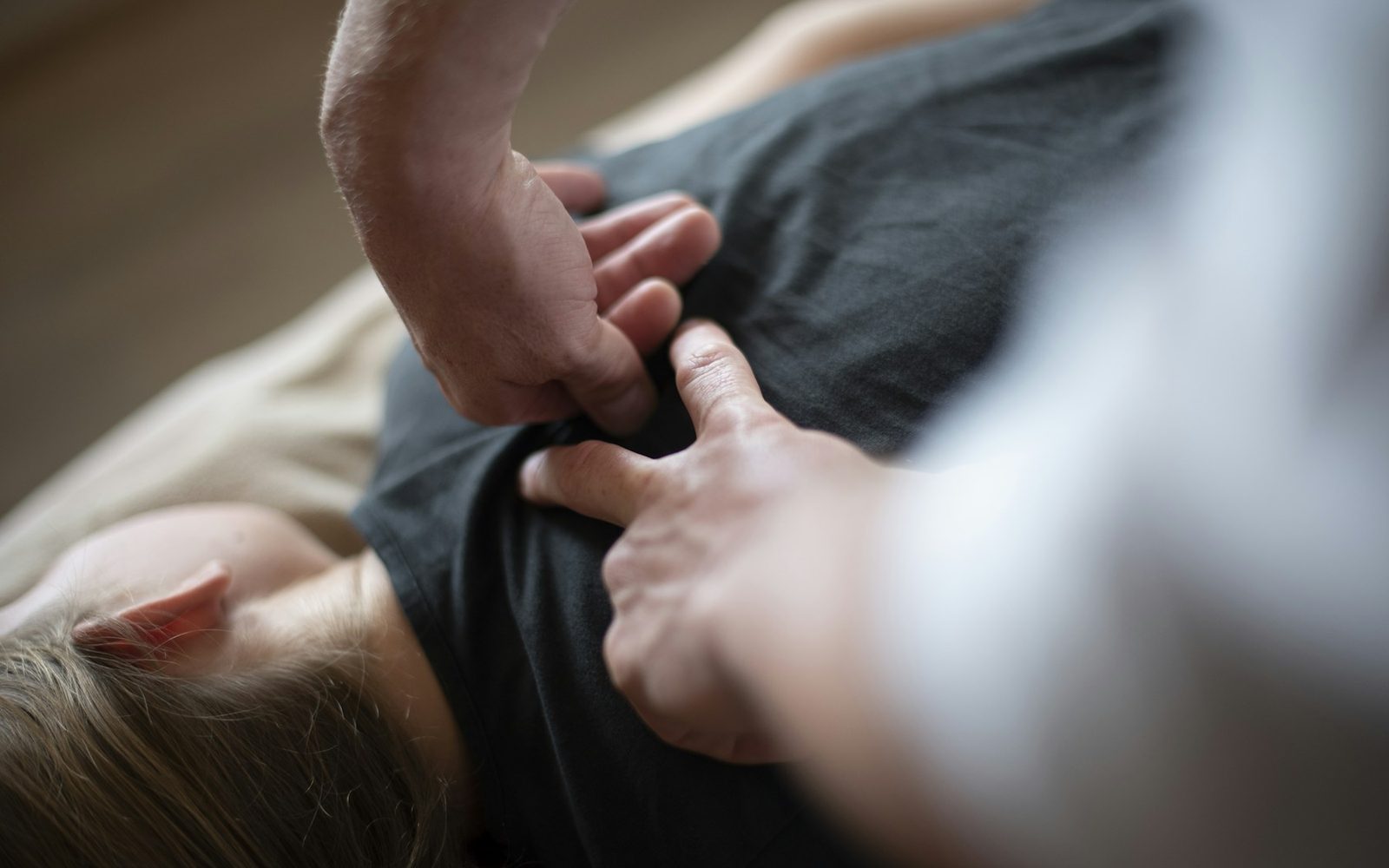 Hands-on chiropractic adjustment care
